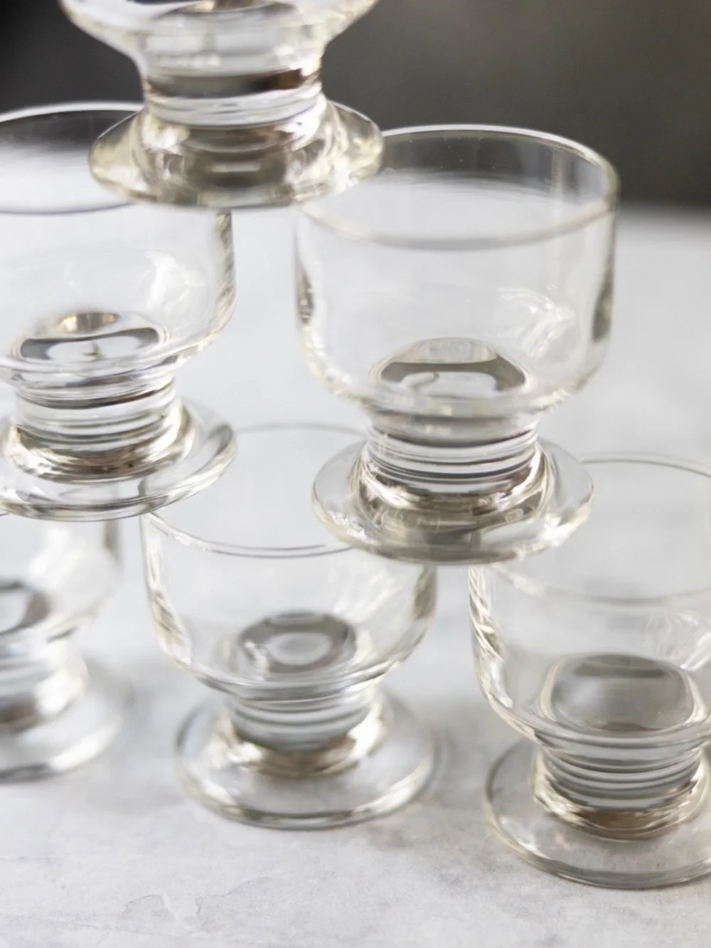 Circleware set of 6 treat cordial mini dessert glasses 3.5 oz in box